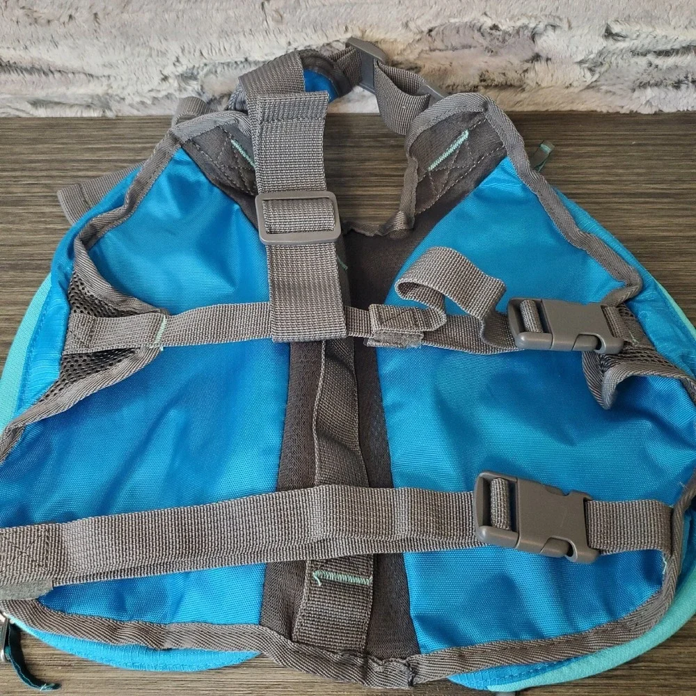 Outward Hound‎ Blue Hiking Zipped Dog Travel Backpack Saddlebag Carrier sz M
